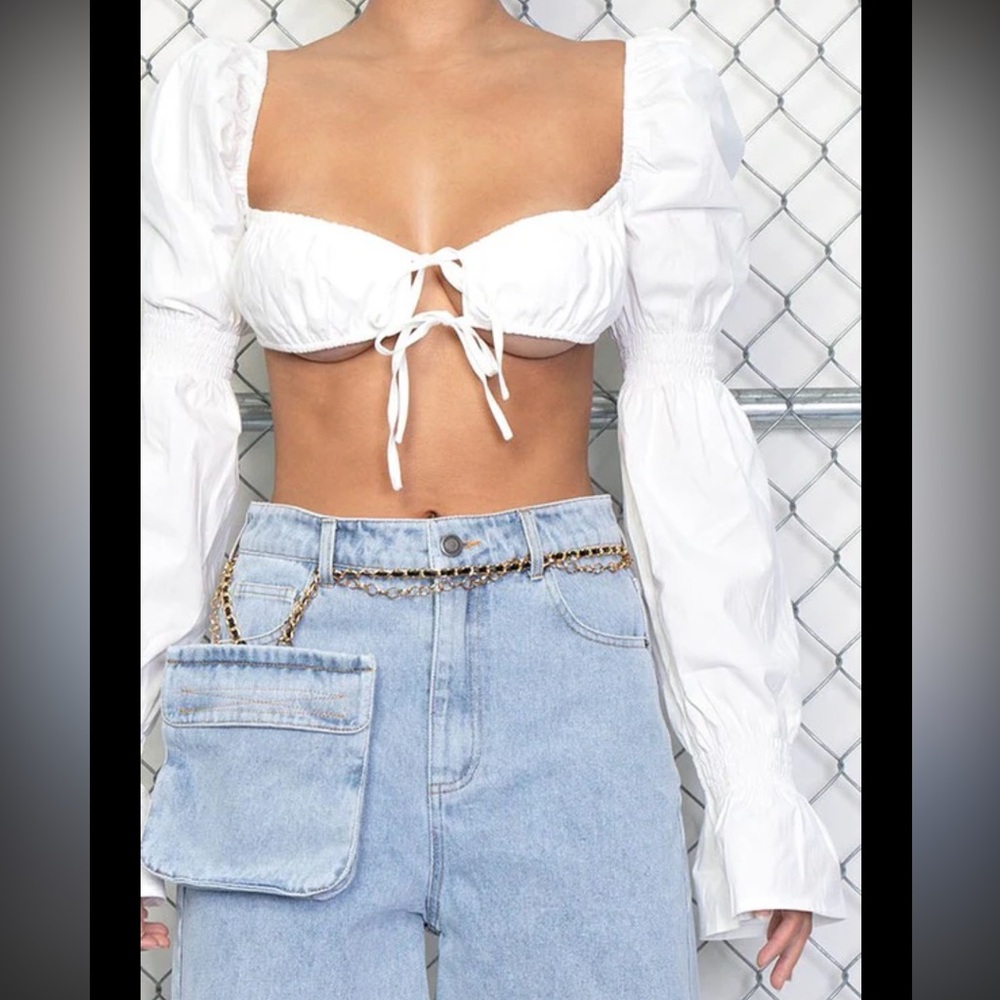 Princess Polly Romina Long Sleeve Crop Top